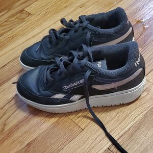 Reebok Womens Black and White Sneakers